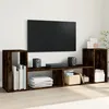 Image de vidaXL Meubles TV 2 pcs chÃªne fumÃ© 75x30x50 cm bois d'ingÃ©nierie
