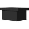 Image de vidaXL Table basse noir 80x55x40 cm bois d'ingÃ©nierie