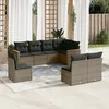 Image de Vidaxl Salon De Jardin 8 Pcs Avec Coussins Gris RÃ©sine TressÃ©e