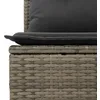 Image de Vidaxl Salon De Jardin 9 Pcs Avec Coussins Gris RÃ©sine TressÃ©e