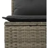 Image de Vidaxl Salon De Jardin Avec Coussins 7 Pcs Gris RÃ©sine TressÃ©e