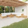 Image de Vidaxl Salon De Jardin 9 Pcs Avec Coussins Noir RÃ©sine TressÃ©e