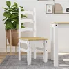 Image de vidaXL Chaises Ã  manger lot de 2 Corona blanc bois massif de pin