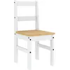 Image de vidaXL Chaises Ã  manger lot de 2 Panama blanc bois massif de pin