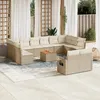 Image de Vidaxl Salon De Jardin Avec Coussins 13 Pcs Beige RÃ©sine TressÃ©e