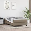 Image de vidaXL Matelas de lit Ã  ressorts ensachÃ©s taupe 120x190x20 cm Tissu
