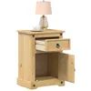 Image de vidaXL Table de chevet Corona 45x35x64 cm bois de pin massif