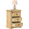 Image de vidaXL Table de chevet Corona 45x35x64 cm bois de pin massif