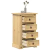 Image de vidaXL Table de chevet Corona 53x39x84 cm bois de pin massif
