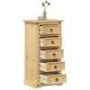 Image de vidaXL Table de chevet Corona 53x39x103 cm bois de pin massif