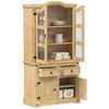 Image de Vidaxl Vitrine En Verre Corona 100x48,5x179 Cm Bois Massif De Pin