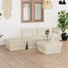 Image de Vidaxl Salon De Jardin 7 Pcs Avec Coussins Noir RÃ©sine TressÃ©e