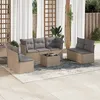 Image de Vidaxl Salon De Jardin Avec Coussins 8 Pcs Beige RÃ©sine TressÃ©e