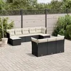 Image de Vidaxl Salon De Jardin 10 Pcs Avec Coussins Noir RÃ©sine TressÃ©e