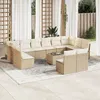 Image de Vidaxl Salon De Jardin Avec Coussins 13 Pcs Beige RÃ©sine TressÃ©e