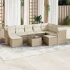 Image de Vidaxl Salon De Jardin Avec Coussins 10 Pcs Beige RÃ©sine TressÃ©e
