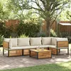 Image de Vidaxl Salon De Jardin Avec Coussins 6 Pcs Bois D'acacia Solide