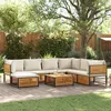 Image de Vidaxl Salon De Jardin Avec Coussins 8 Pcs Bois Massif D'acacia