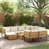 Image de Vidaxl Salon De Jardin Avec Coussins 10 Pcs Bois D'acacia Solide