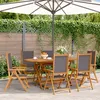 Image de Vidaxl Chaises Inclinables De Jardin Lot De 6 Tissu Et Bois Massif