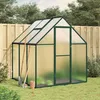 Image de Vidaxl Serre Avec Cadre De Base Vert 169x169x195 Cm Aluminium
