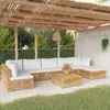 Image de Vidaxl Salon De Jardin 5 Pcs Avec Coussins Noir Résine Tressée
