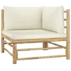 Image de Vidaxl Salon De Jardin Avec Coussins 4 Pcs Beige RÃ©sine TressÃ©e