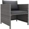Image de Vidaxl Salon De Jardin 8 Pcs Avec Coussins Noir RÃ©sine TressÃ©e