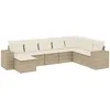 Image de Vidaxl Salon De Jardin Avec Coussins 8 Pcs Beige RÃ©sine TressÃ©e