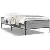 Image de vidaXL Cadre de lit sans matelas sonoma gris 100x200 cm