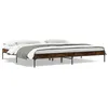 Image de vidaXL Cadre de lit sans matelas chÃªne fumÃ© 200x200 cm
