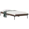 Image de vidaXL Cadre de lit sans matelas chÃªne marron 100x200 cm