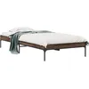 Image de vidaXL Cadre de lit sans matelas chÃªne marron 90x200 cm