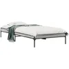 Image de vidaXL Cadre de lit sans matelas sonoma gris 75x190 cm