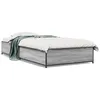 Image de vidaXL Cadre de lit sans matelas sonoma gris 90x190 cm