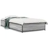 Image de vidaXL Cadre de lit sans matelas sonoma gris 75x190 cm
