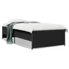 Image de vidaXL Cadre de lit sans matelas noir 75x190 cm