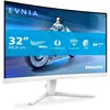 Image de Philips Evnia 5000 32M2C5501 - Écran LED - jeux - incurvé - 32" (31.5" visualisable) - 2560 x 1440 QHD @ 180 Hz - Fast VA - 3500:1 - HDR10 - 0.5 ms - 2xHDMI, DisplayPort - blanc