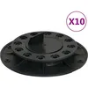 Image de Vidaxl Salon De Jardin 11 Pcs Avec Coussins Noir RÃ©sine TressÃ©e