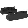 Image de Vidaxl Salon De Jardin 9 Pcs Avec Coussins Noir RÃ©sine TressÃ©e