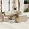 Image de Vidaxl Salon De Jardin Avec Coussins 9 Pcs Beige RÃ©sine TressÃ©e