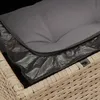 Image de Vidaxl Salon De Jardin Et Coussins 11 Pcs MÃ©lange Beige RÃ©sine TressÃ©e