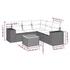 Image de Vidaxl Salon De Jardin 6 Pcs Avec Coussins Noir RÃ©sine TressÃ©e