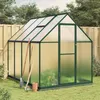 Image de Vidaxl Serre Avec Cadre De Base Vert 224x169x202 Cm Aluminium