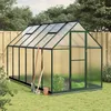 Image de Vidaxl Serre Avec Cadre De Base Vert 334x169x202 Cm Aluminium