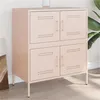 Image de vidaXL Buffet rose 68x39x79 cm acier