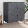Image de vidaXL Buffet anthracite 68x39x79 cm acier