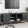 Image de vidaXL Meubles TV 2 pcs noir 68x39x50,5 cm acier