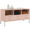 Image de Meubles TV VidaXL  Meuble TV  rose 100,5x39x50,5 cm acier P31600714