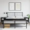 Image de vidaXL Tables de chevet 2 pcs noir 36x39x50,5 cm acier laminÃ© Ã  froid